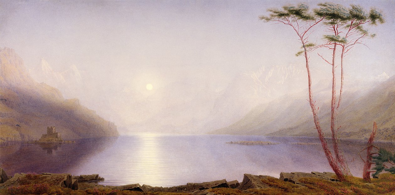 Loch Duich, zomer maanlicht door Joseph Mallord William Turner