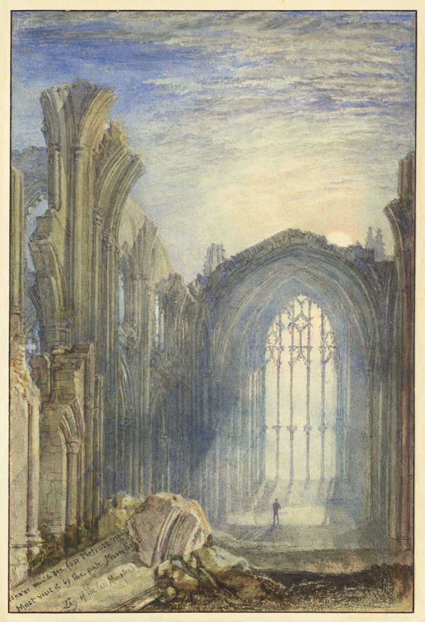 Melrose Abdij door Joseph Mallord William Turner
