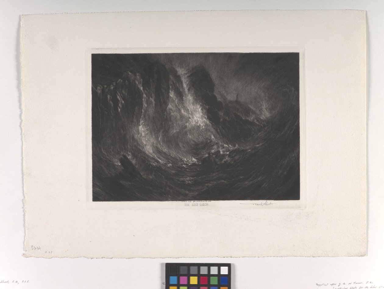 De verloren zeeman door Joseph Mallord William Turner