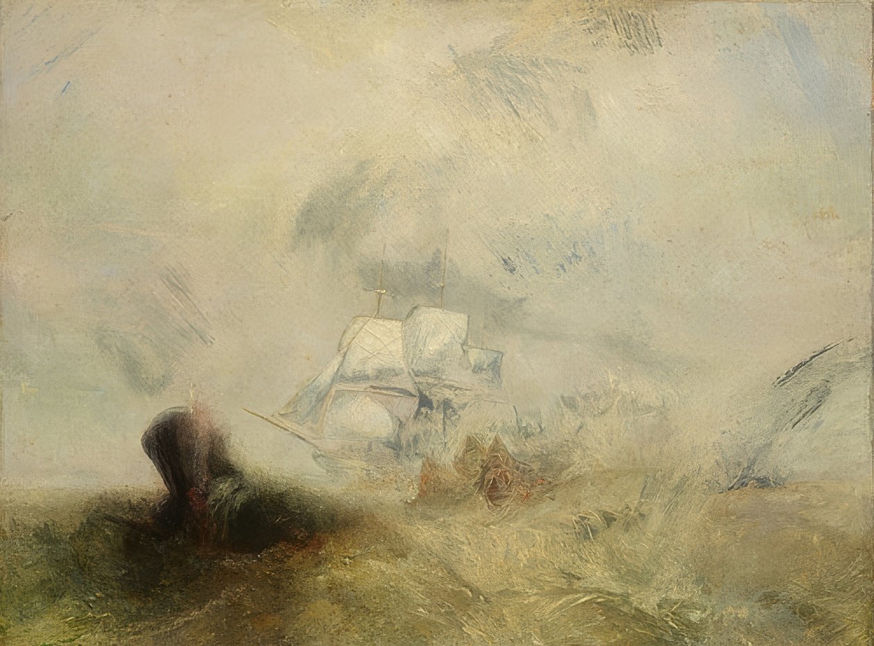 Walvisvaarder door Joseph Mallord William Turner