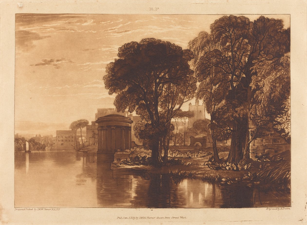 Isleworth door Joseph Mallord William Turner and Henry Edward Dawe