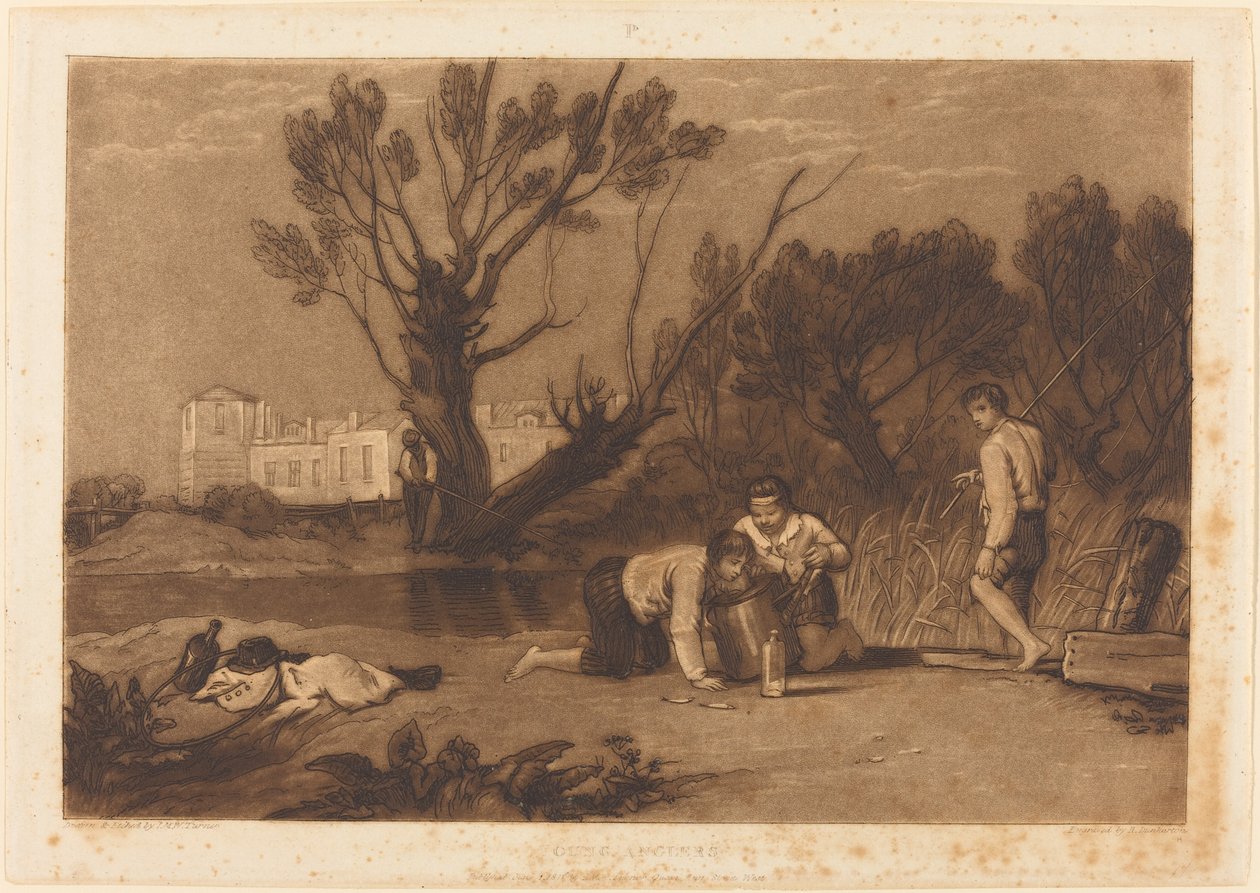 Jonge Vissers door Joseph Mallord William Turner and Robert Dunkarton