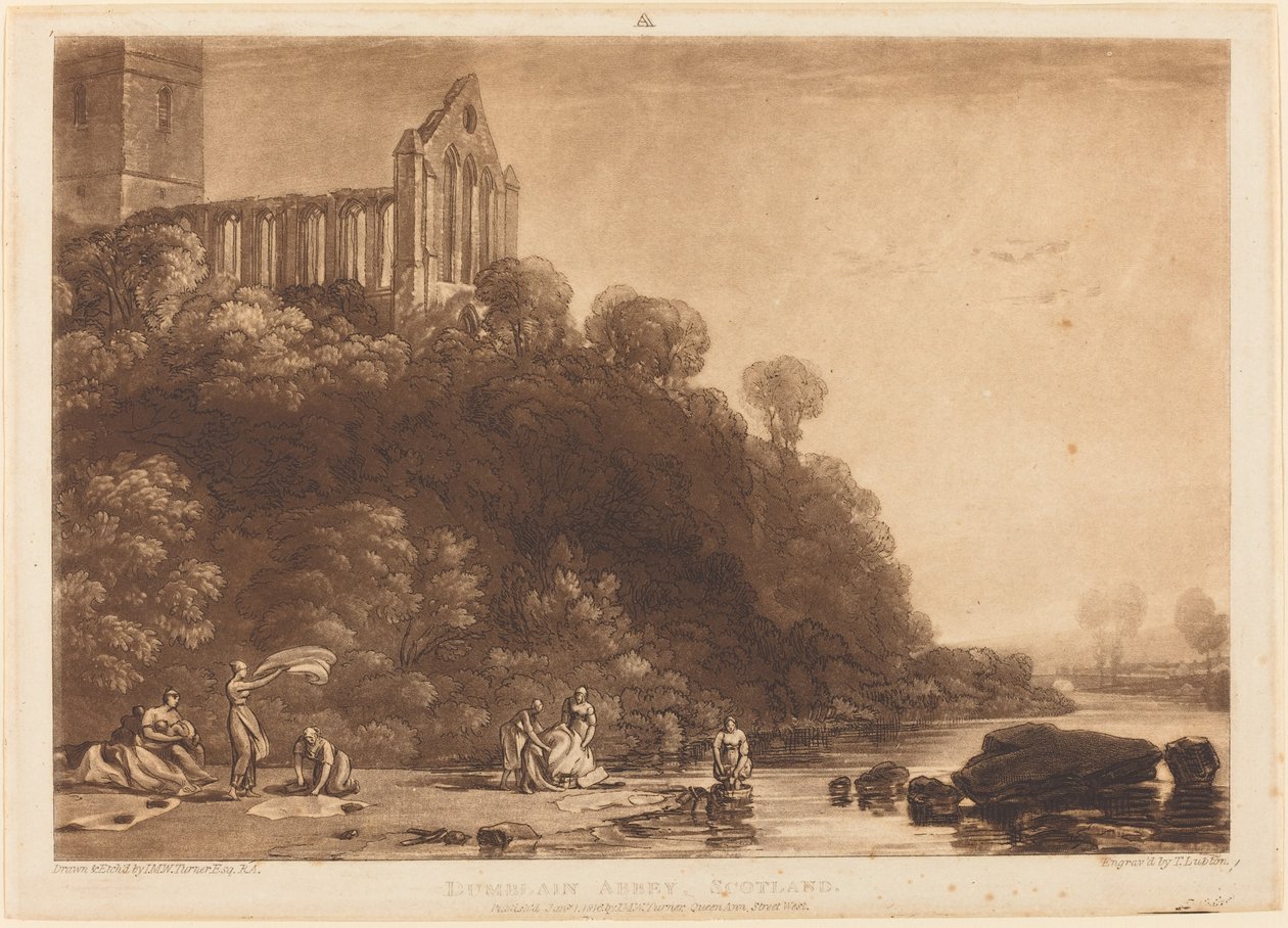 Dumblain Abbey door Joseph Mallord William Turner and Thomas Goff Lupton
