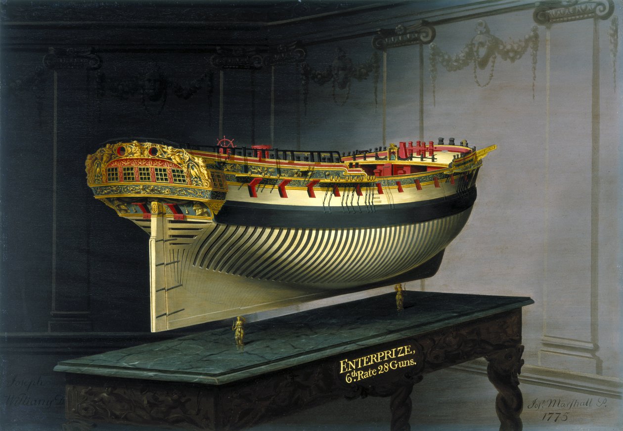 HMS Enterprise, 1775 door Joseph Marshall