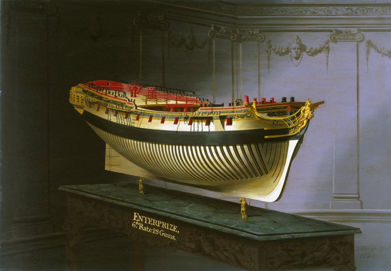 HMS Enterprise, 1775 door Joseph Marshall