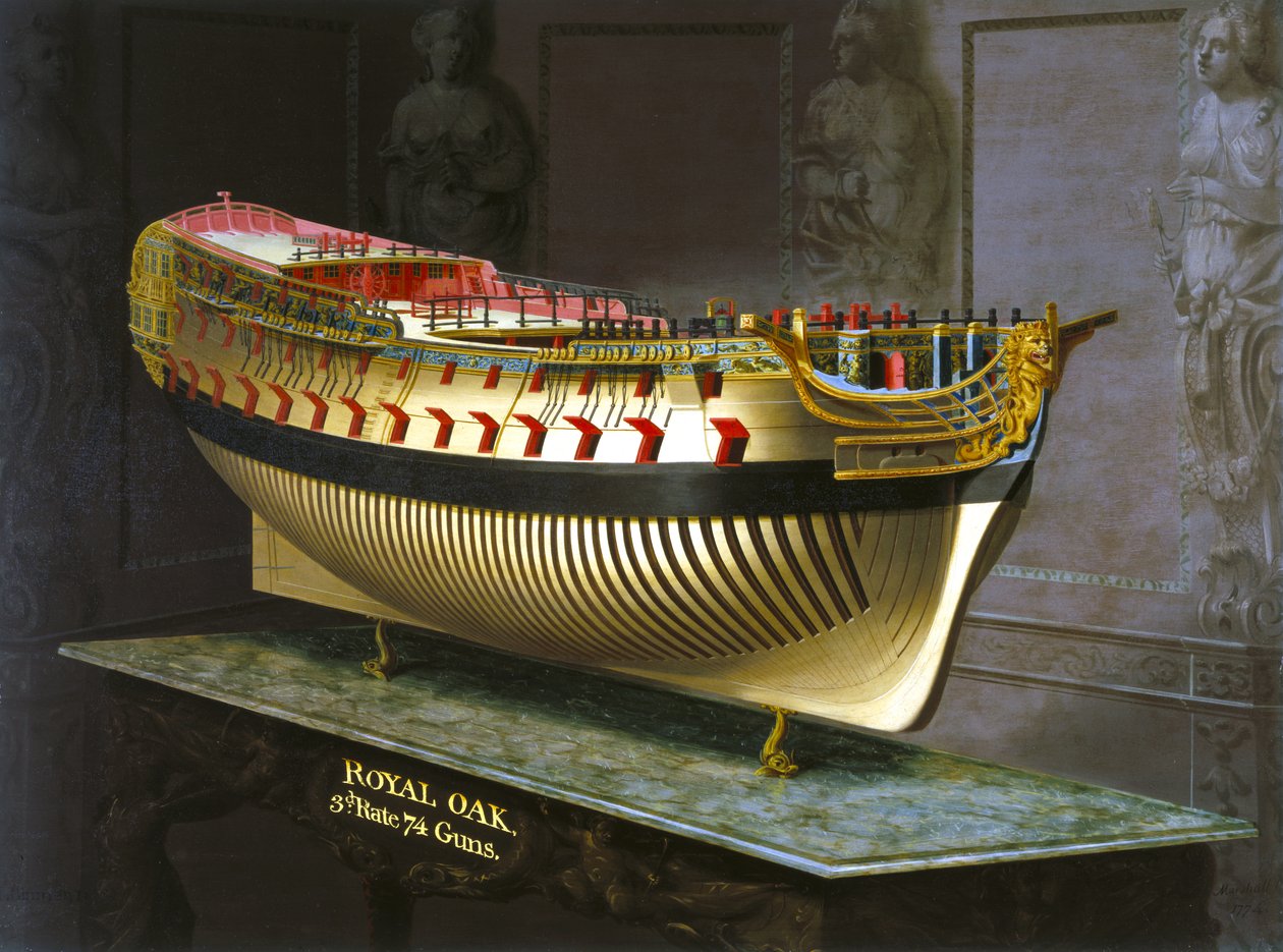 HMS Royal Oak, 1773-75 door Joseph Marshall