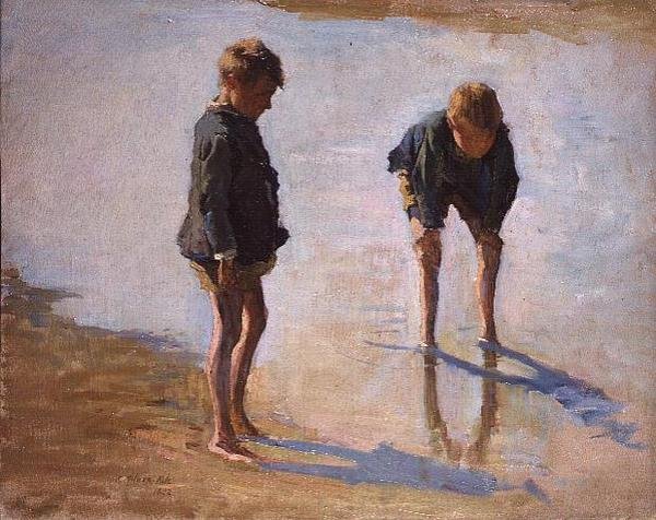 In het Ondiep door Joseph Milner Kite