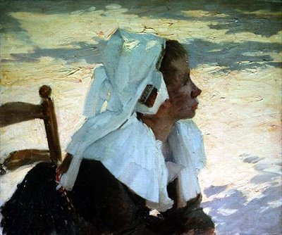 De Appelverkoper, Bretagne door Joseph Milner Kite