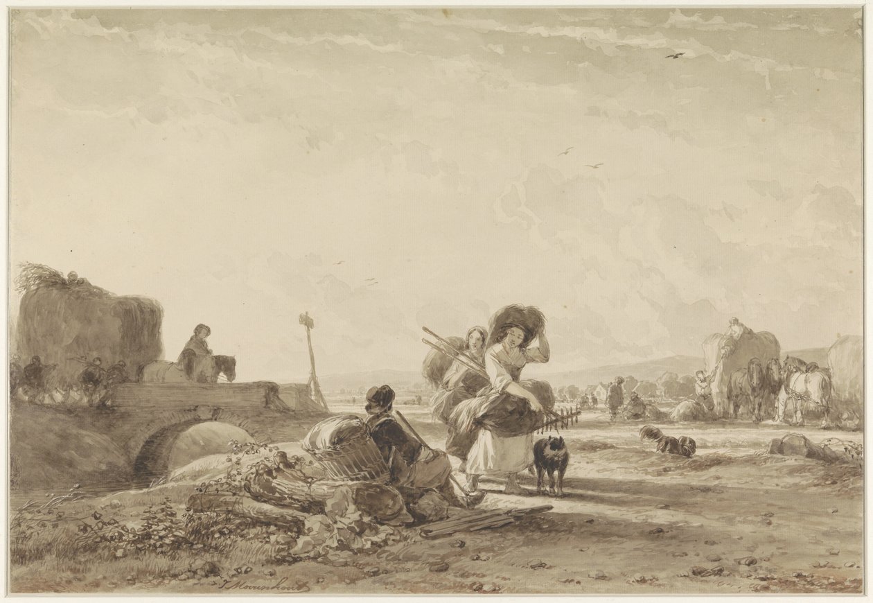 De hooioogst door Joseph Moerenhout