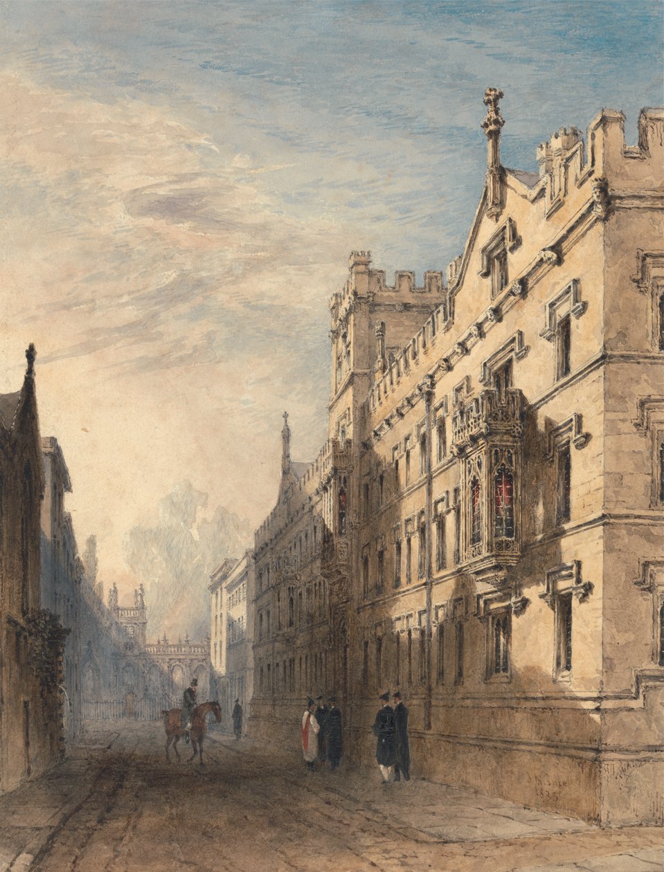 Exeter College, Oxford door Joseph Murray Ince