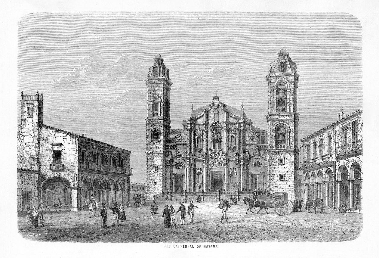Kathedraal van Havana door Joseph Navlet