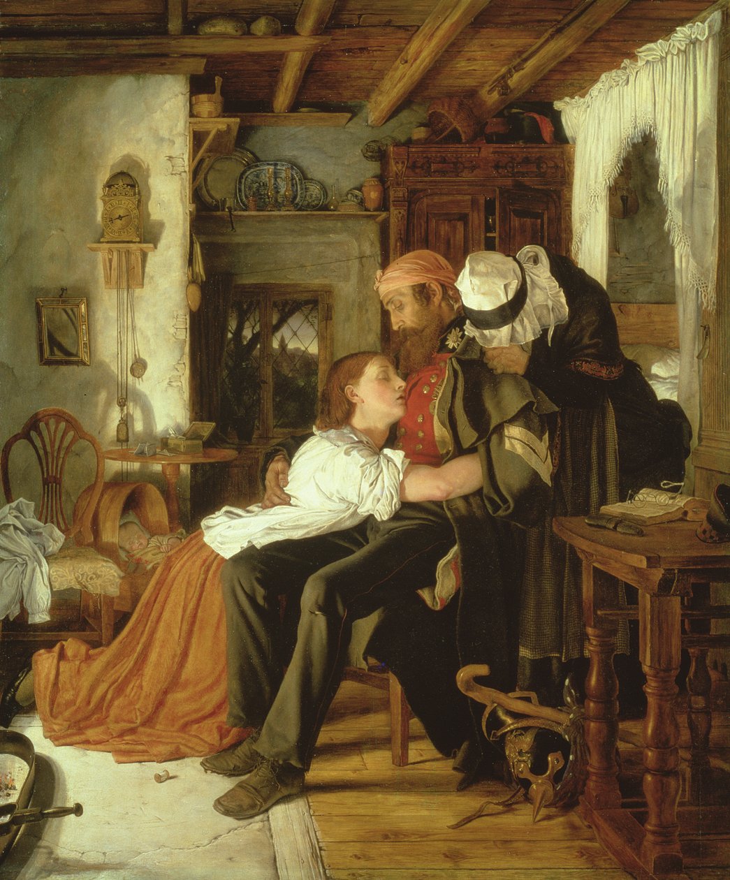Thuis, ca. 1856 door Joseph Noel Paton