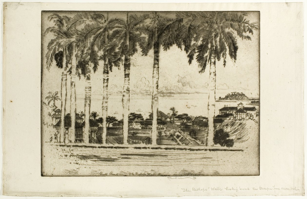 Bishops Walk, Ancon Hill, Panama door Joseph Pennell