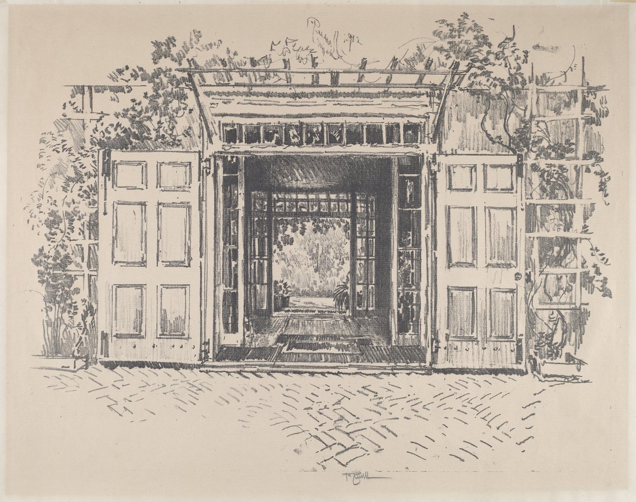 Deur, Wyck door Joseph Pennell