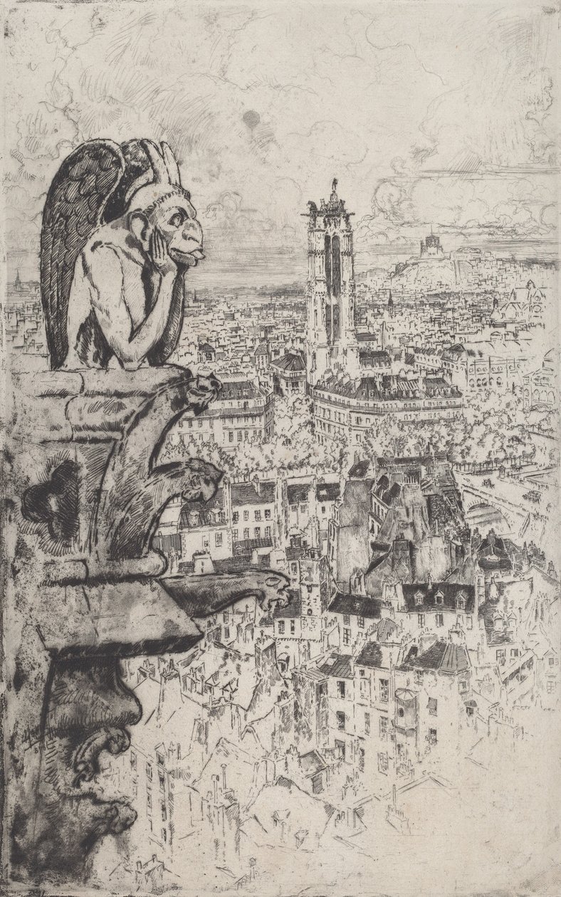 Le Stryge door Joseph Pennell
