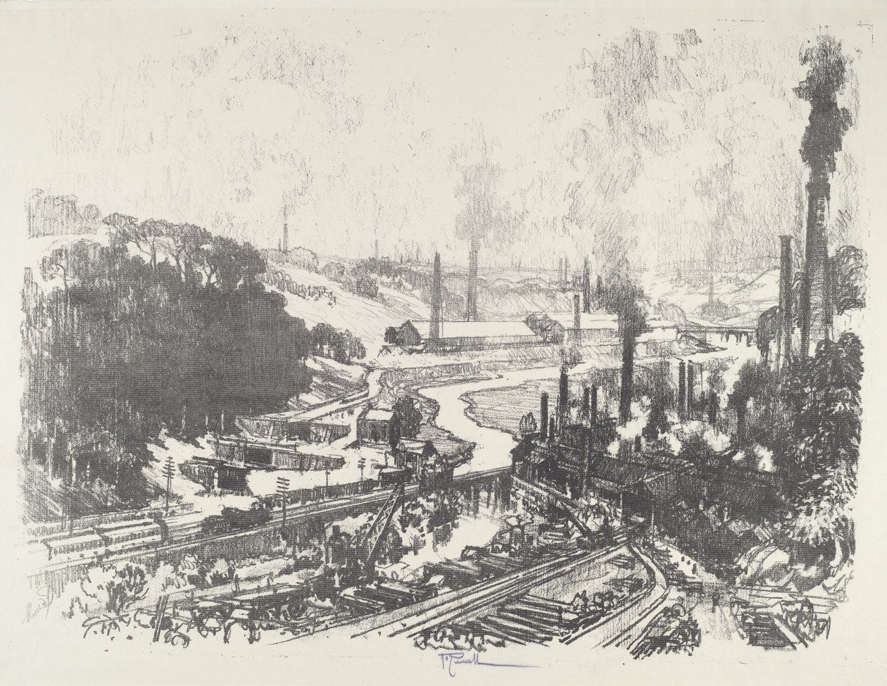 Munitiewerken door Joseph Pennell