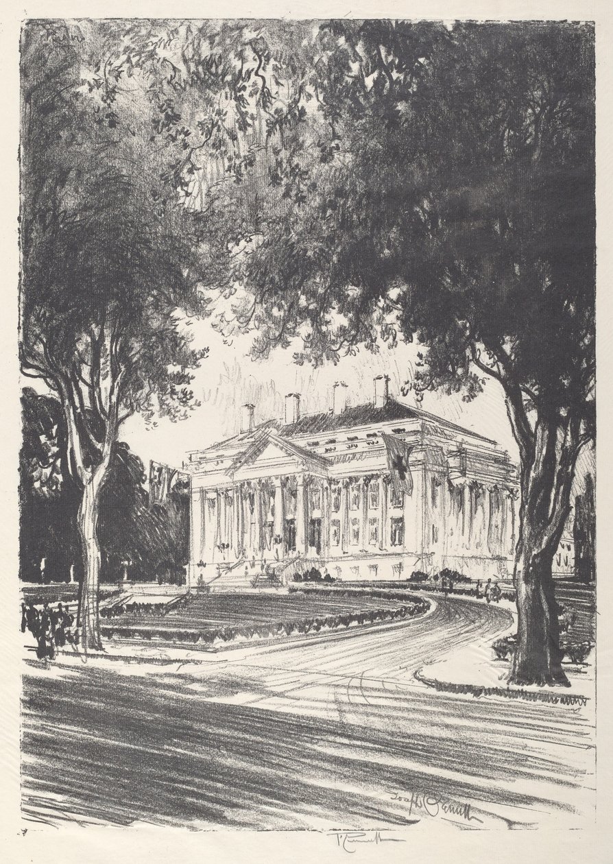 Nationaal Rode Kruis Hoofdkwartier, Washington door Joseph Pennell