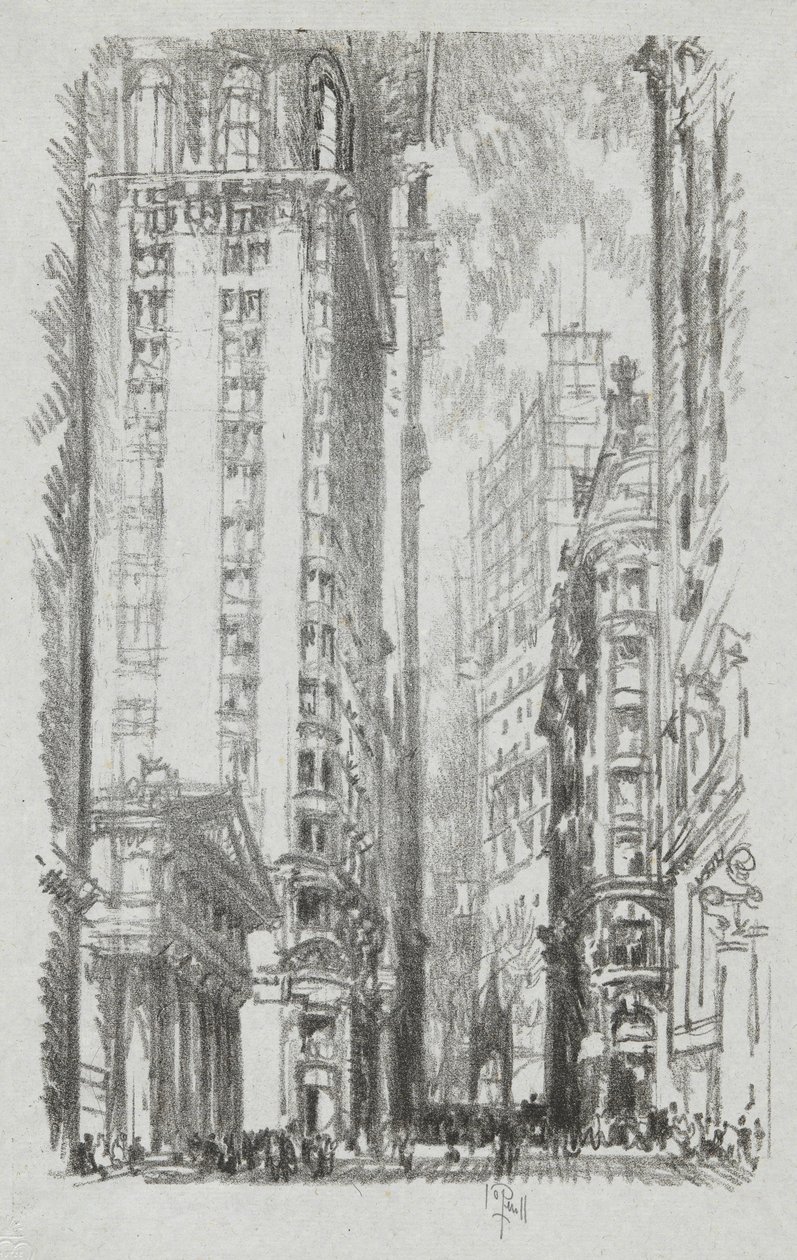Pine Street, #6 in Iconophile Club Collection door Joseph Pennell
