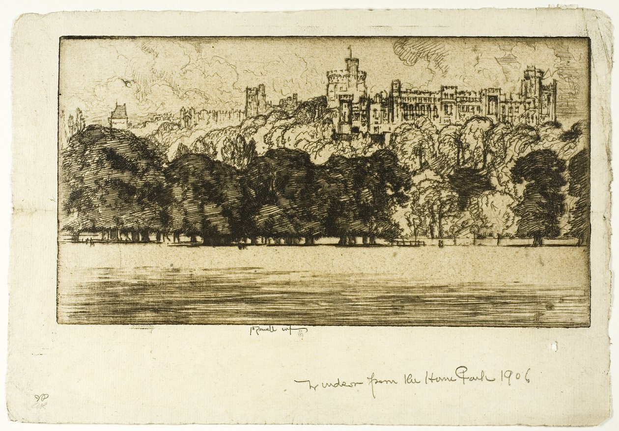 Koninklijk Windsor door Joseph Pennell