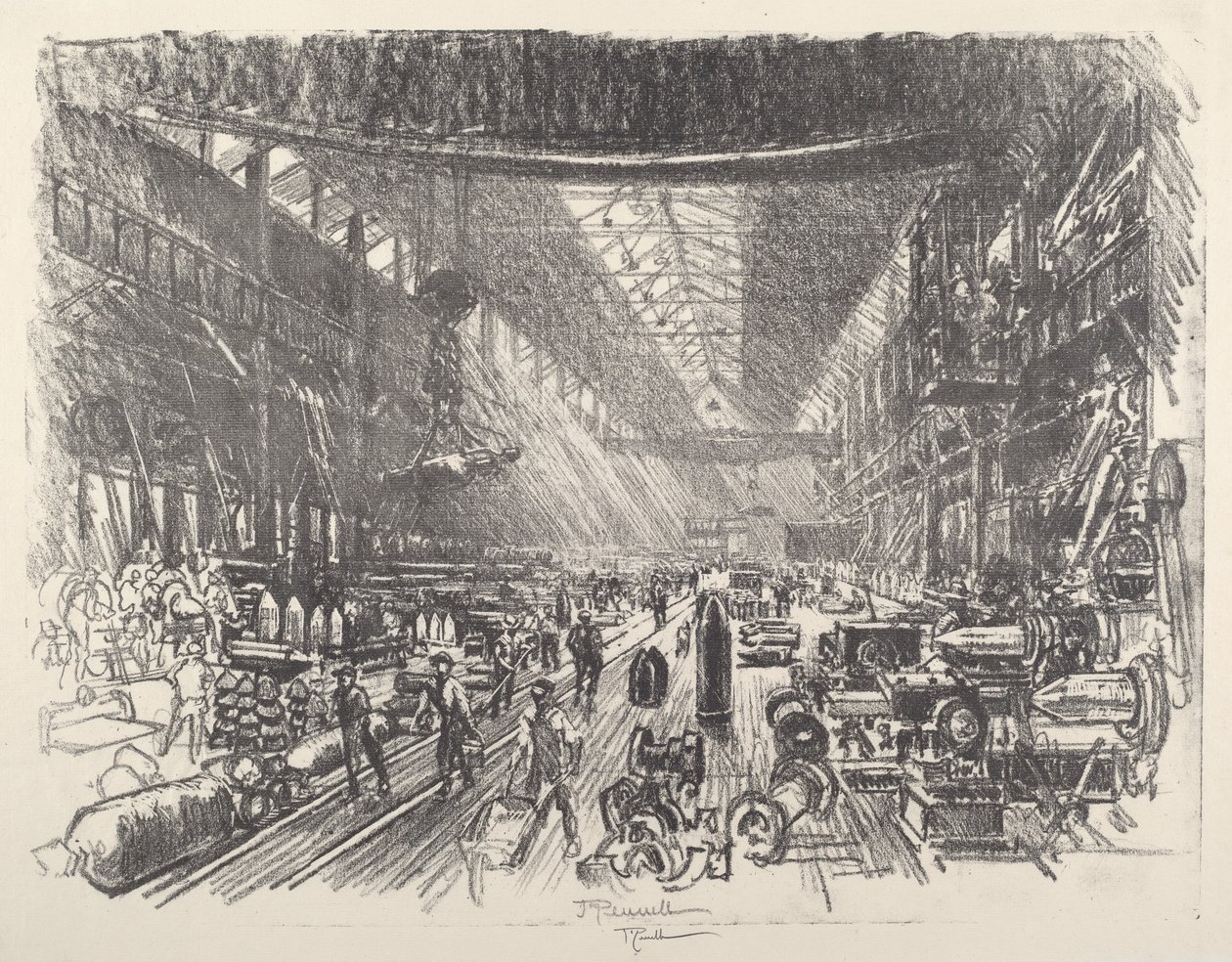 Schellenfabriek, nr. I door Joseph Pennell