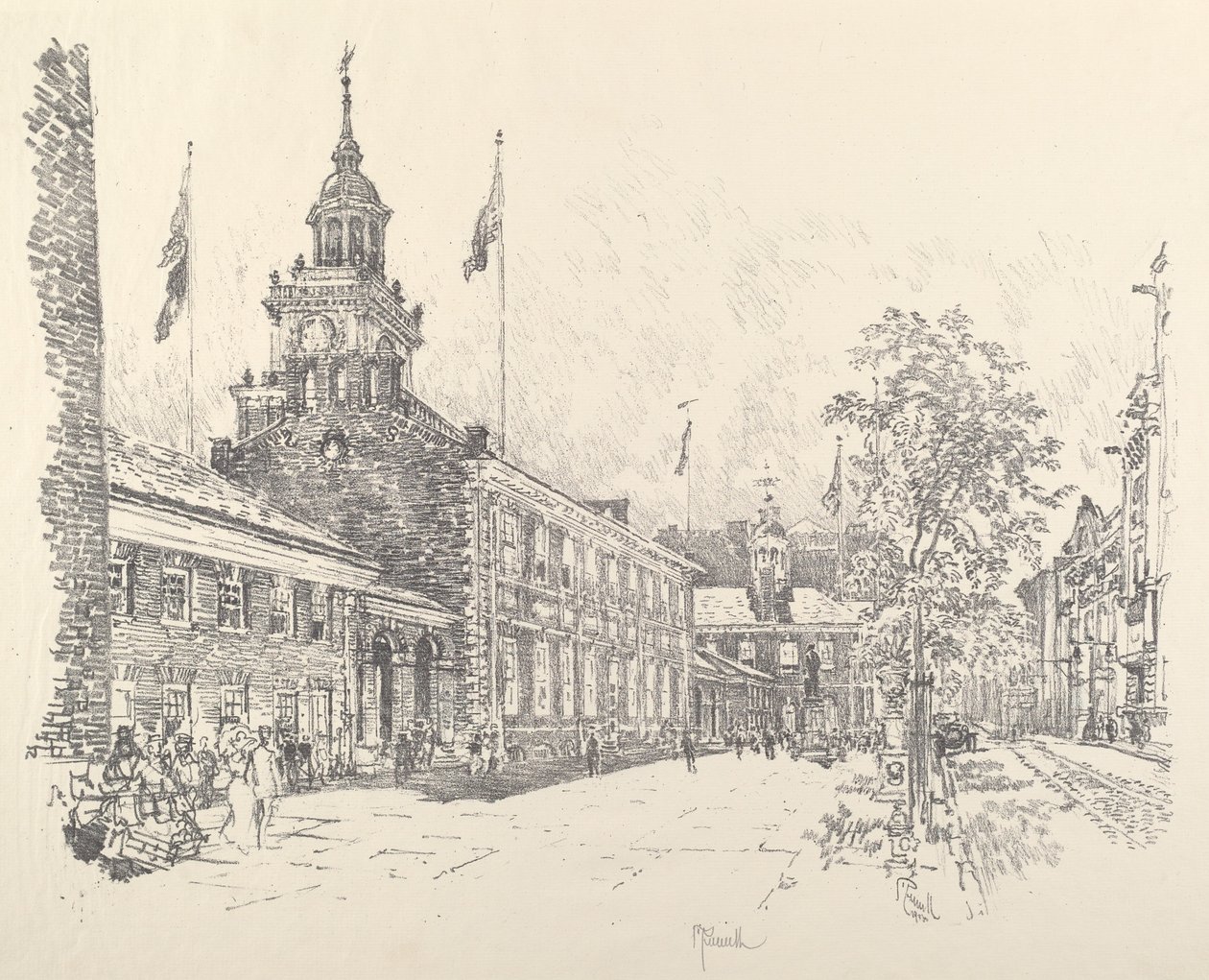 Staatsgebouwen, 1912 door Joseph Pennell