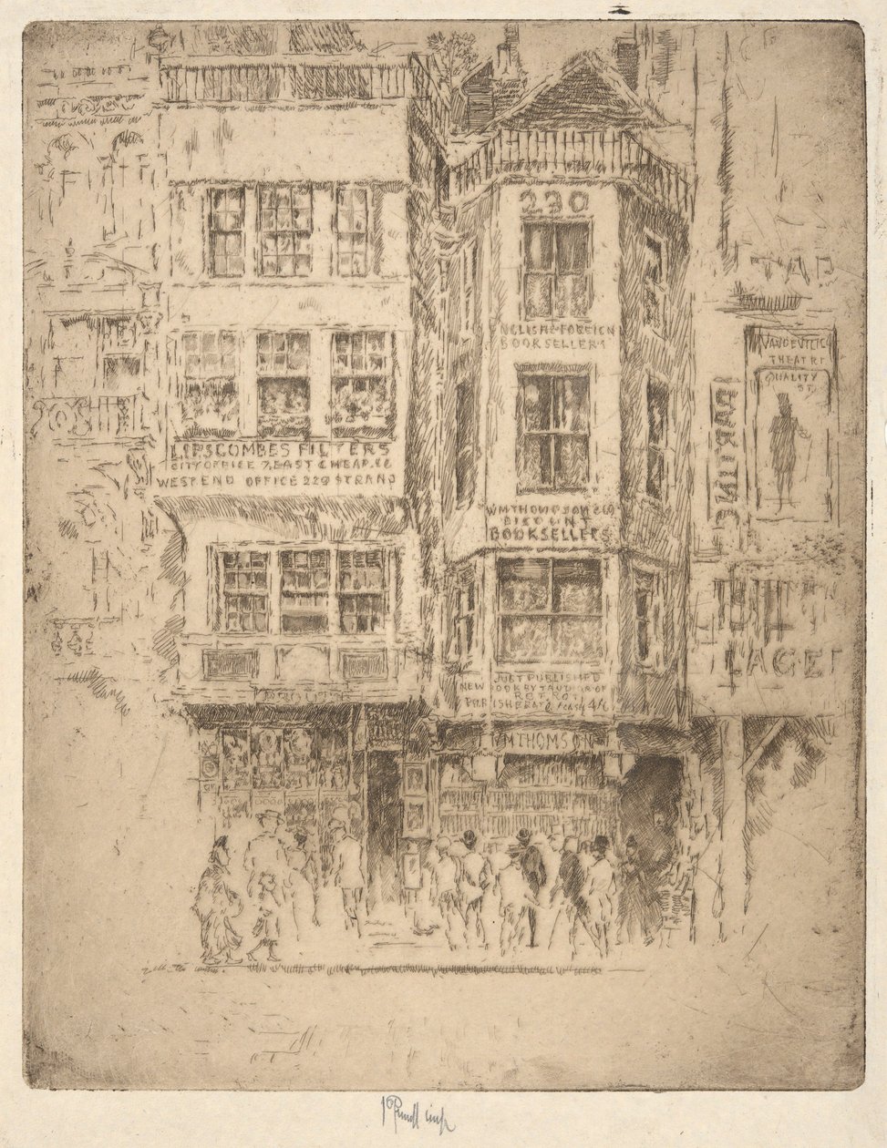 Strand door Joseph Pennell