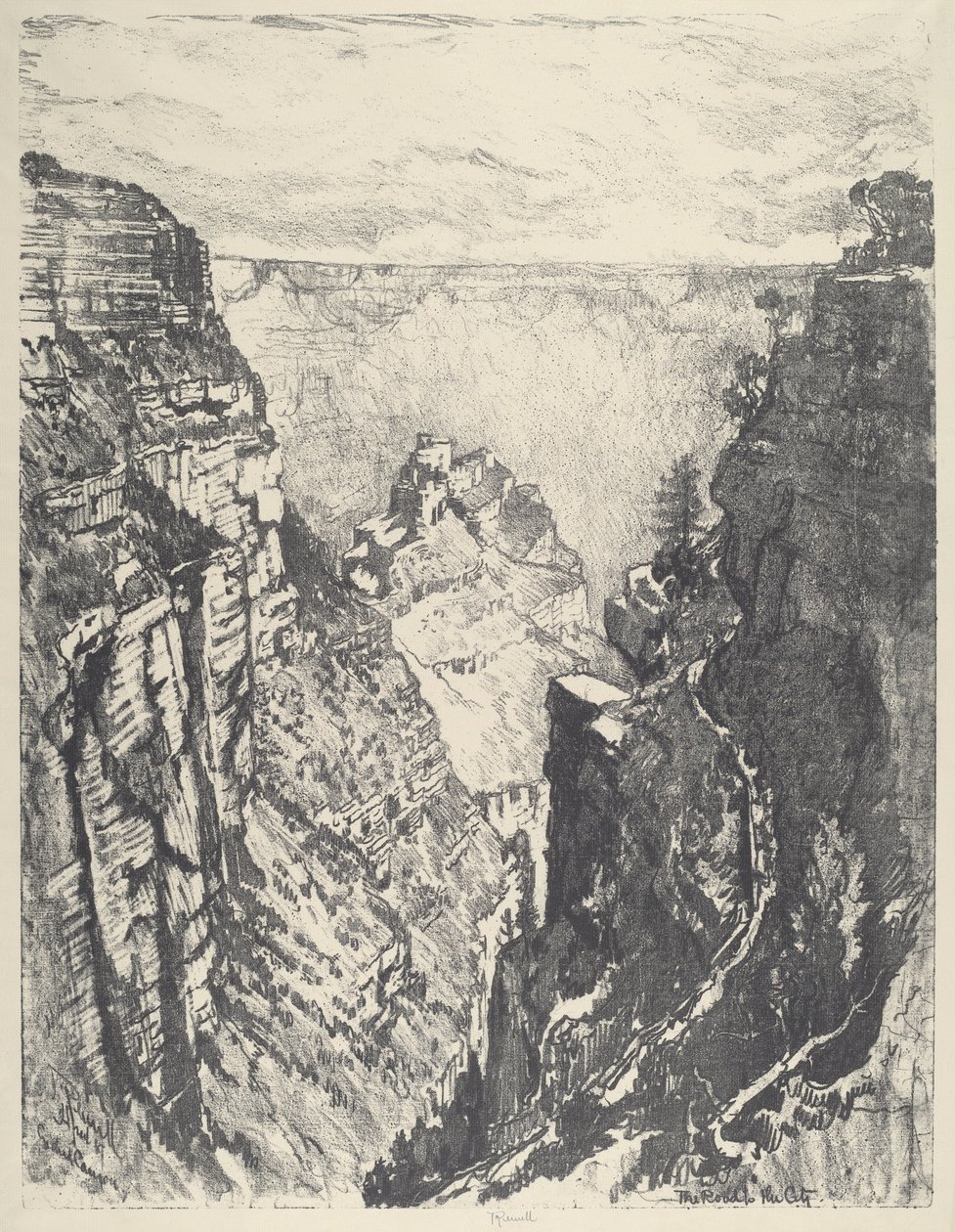 The Bright Angel Trail door Joseph Pennell