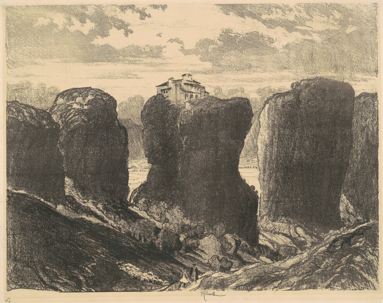 De kliffen van de Drie-eenheid, 1913 door Joseph Pennell