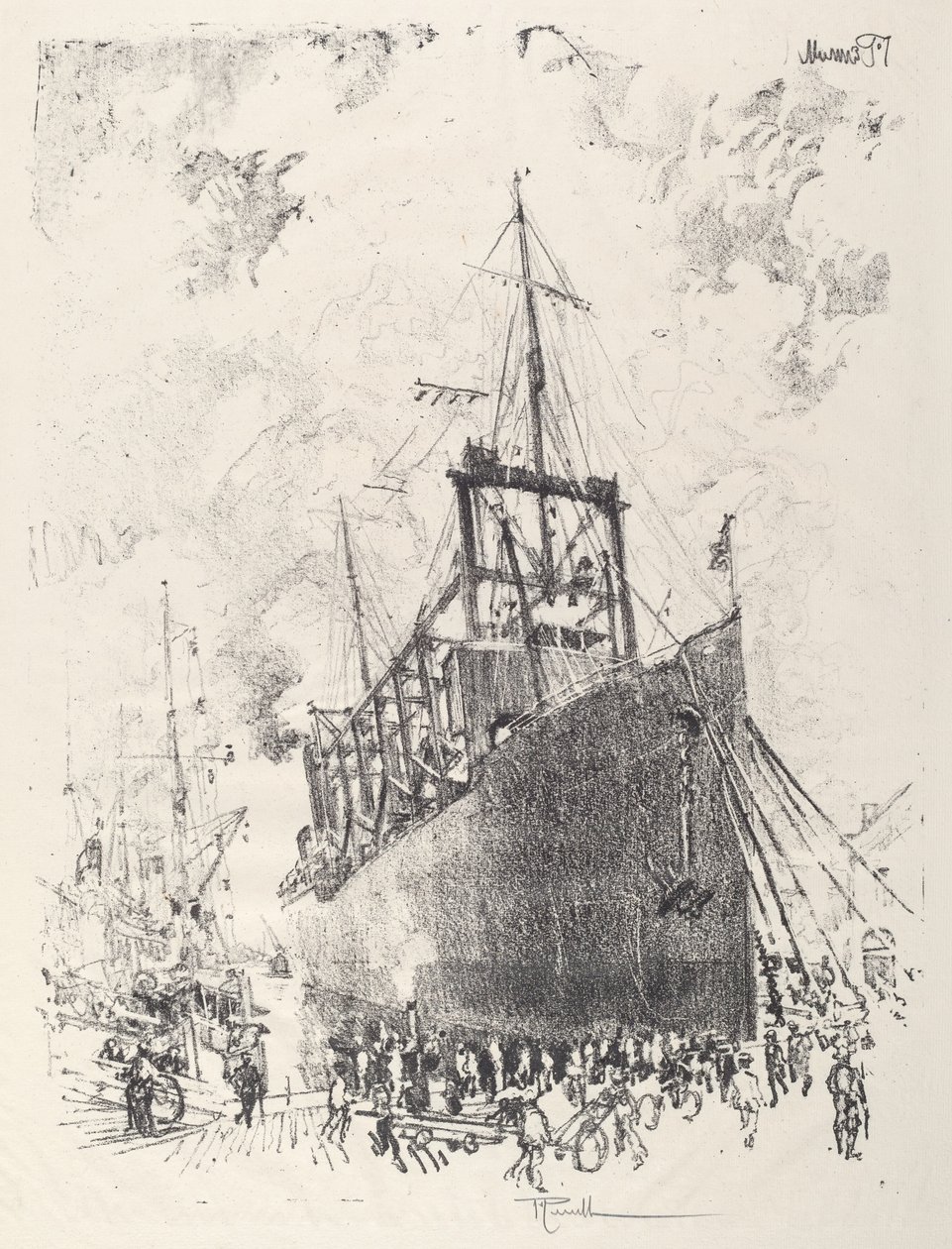 De kolendrager door Joseph Pennell