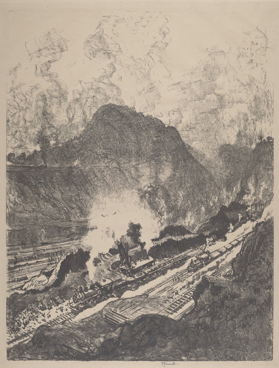 De Snede van Culebra, 1912 door Joseph Pennell