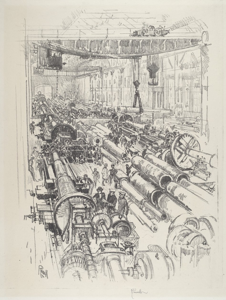 De Kanonnenwinkel door Joseph Pennell