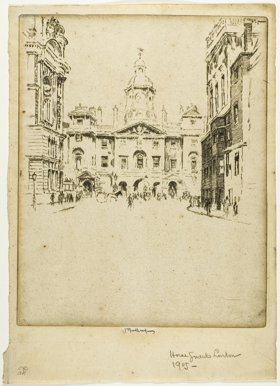 De Horse Guards door Joseph Pennell