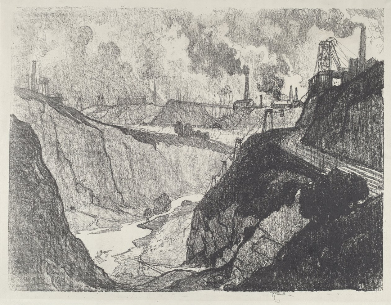 De IJzermijn door Joseph Pennell
