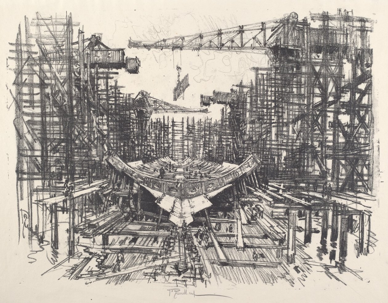 De Kiel door Joseph Pennell