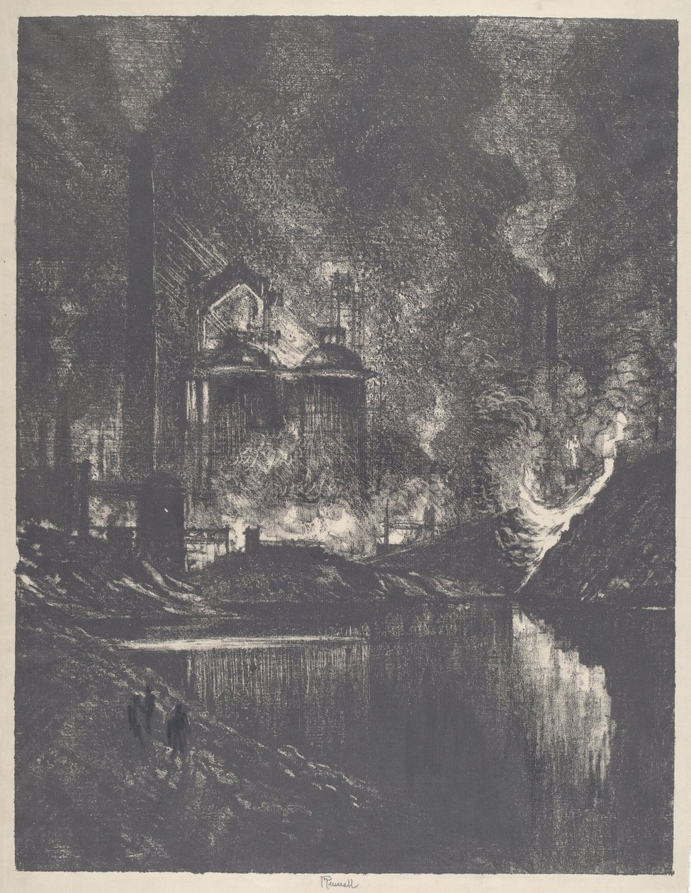 Het meer van vuur, Charleroi door Joseph Pennell