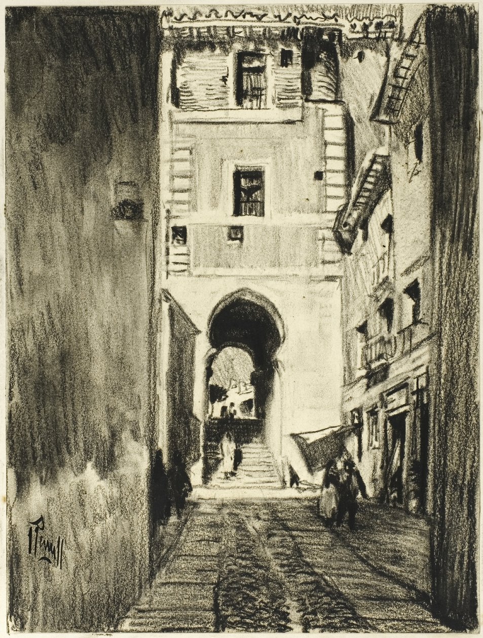 Toledo door Joseph Pennell