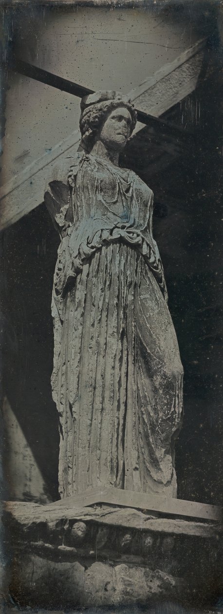 Kariatide, Erechtheion, Athene, 1842 door Joseph Philibert Girault De Prangey