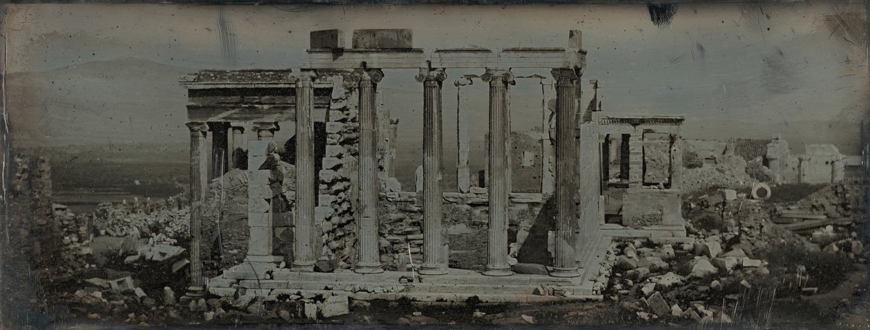 Erechtheion, Athene, 1842 door Joseph Philibert Girault De Prangey