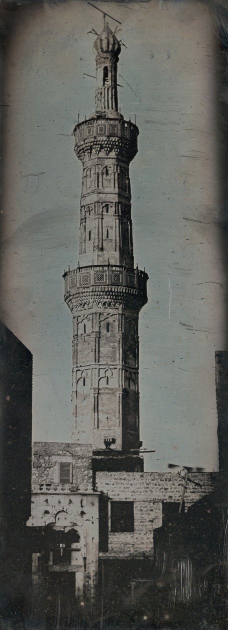 Grote Minaret, Alexandrië, 1842 door Joseph Philibert Girault De Prangey