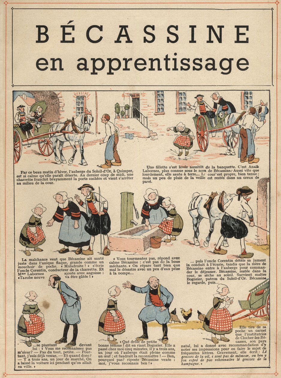 Becassine in opleiding door Joseph Porphyre Pinchon