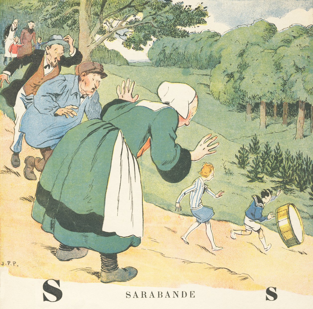 S: Sarabande door Joseph Porphyre Pinchon