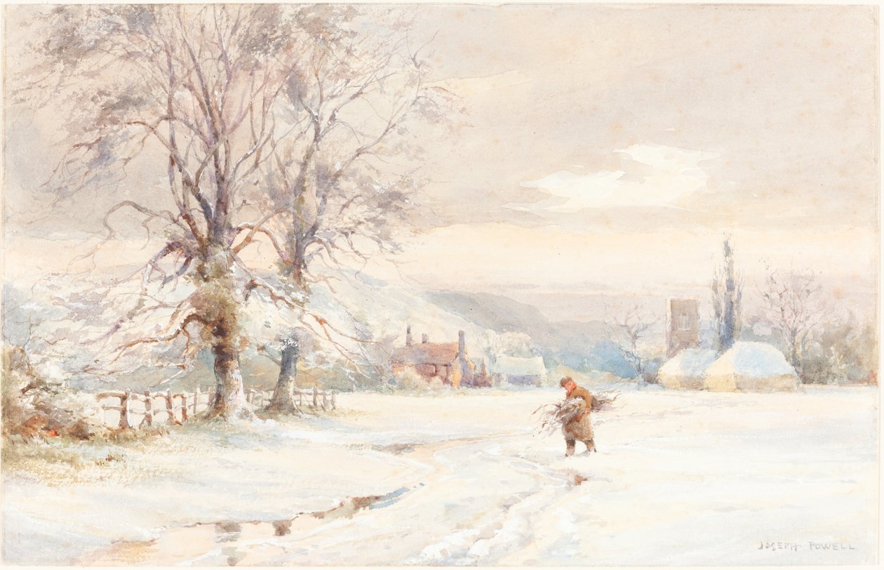 Winter door Joseph Rubens Powell
