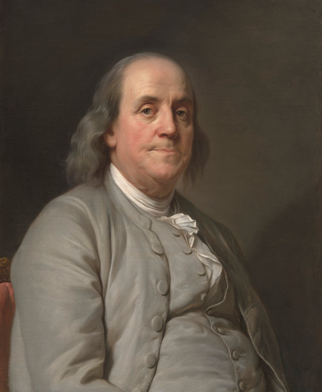 Benjamin Franklin, c. 1785 door Joseph Siffred Duplessis