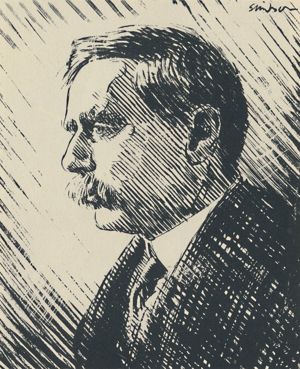 H. G. Wells, ca. 1930s door Joseph Simpson