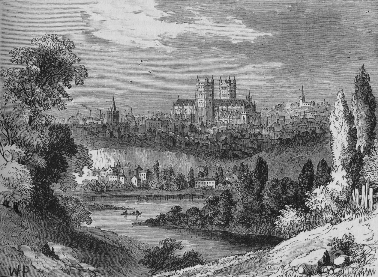 Exeter, c1880 door Joseph Swain