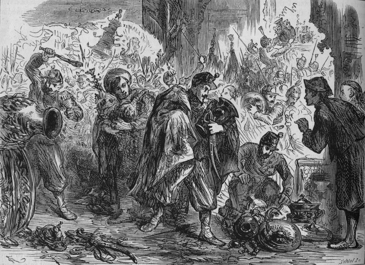Plundering van het Keizerlijk Paleis, c1880 door Joseph Swain