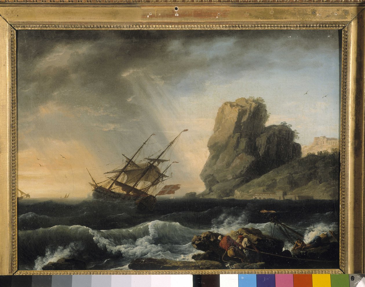 Een winkel door Claude Joseph Vernet