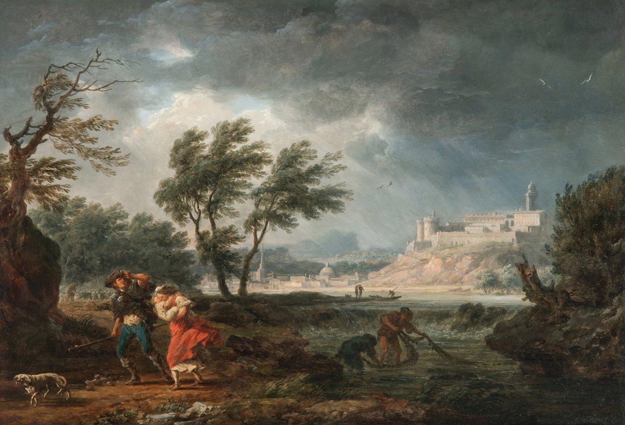 De vier tijdstippen van de dag: Middag door Joseph Vernet