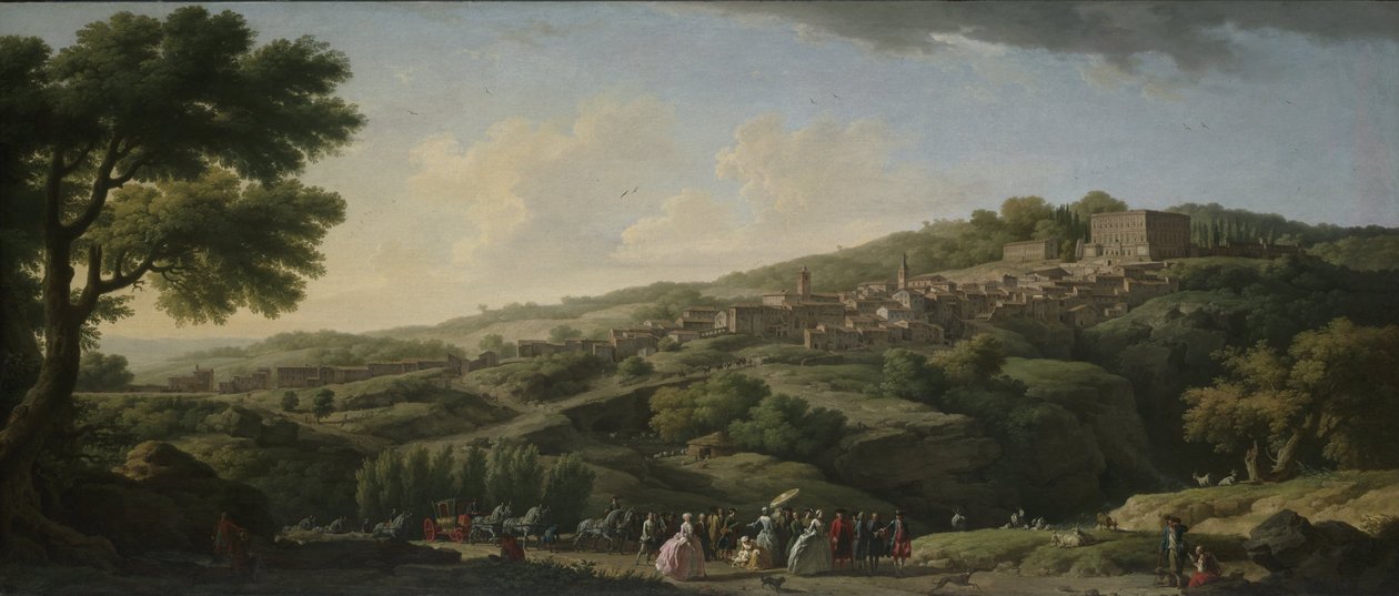 Villa in Caprarola door Joseph Vernet
