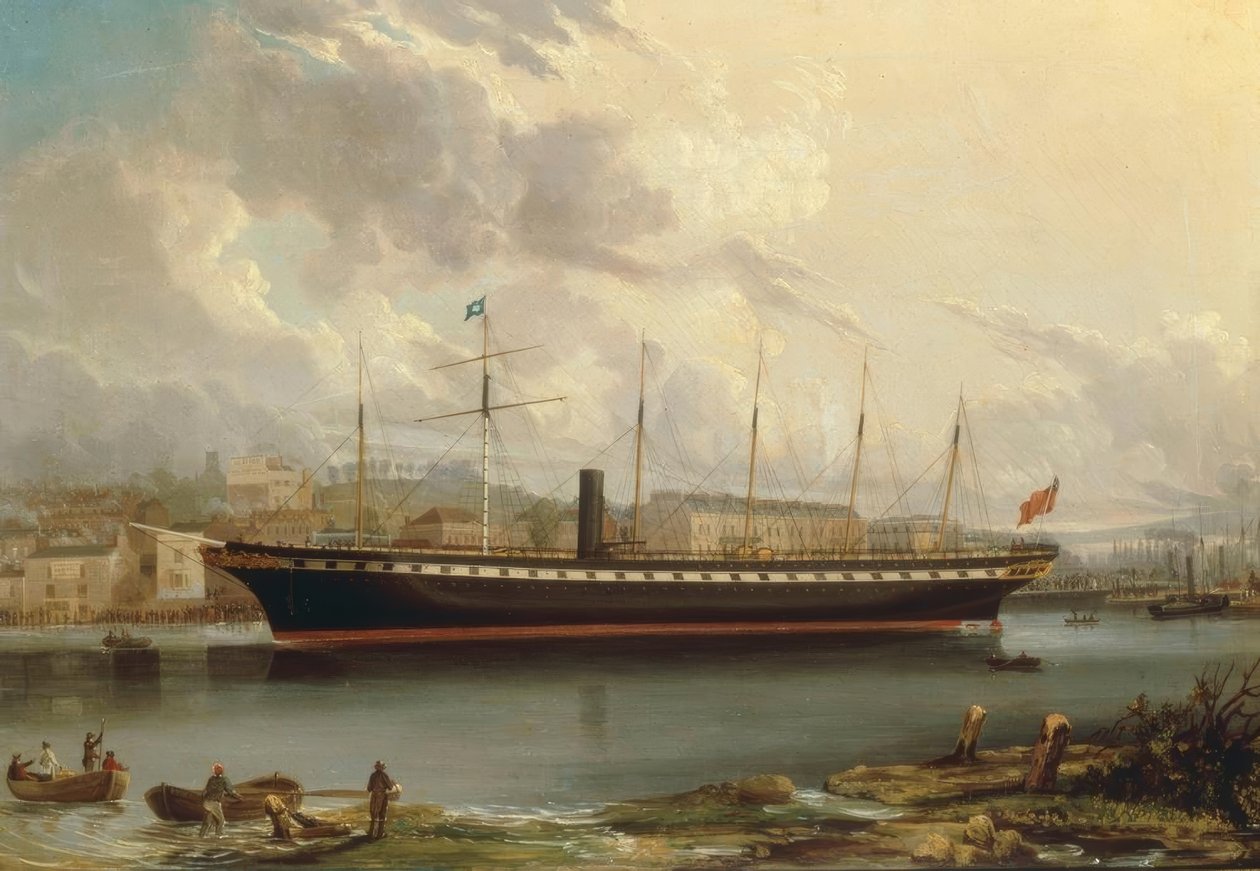Maiden voyage of the Great Britain 1856 door Joseph Walter